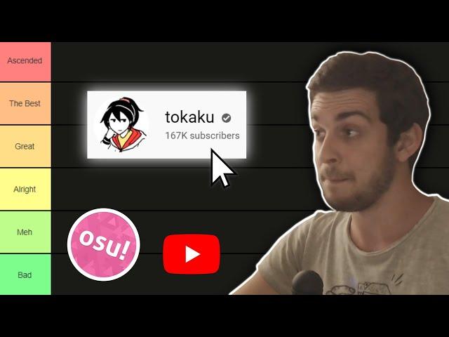 The osu! Youtuber Tier List