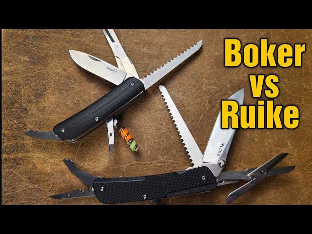  Boker Tech Tool vs. Ruike LD Multitool/Pocketknife