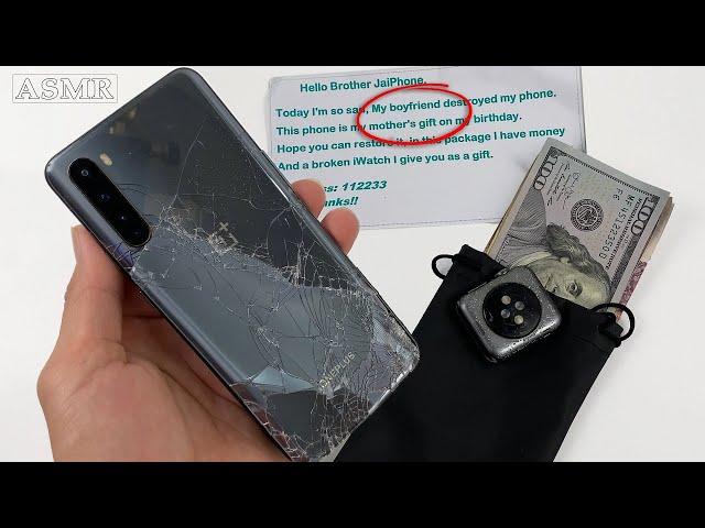 How i Restore OnePlus Nord Cracked...! Broken Phone Repair - ASMR