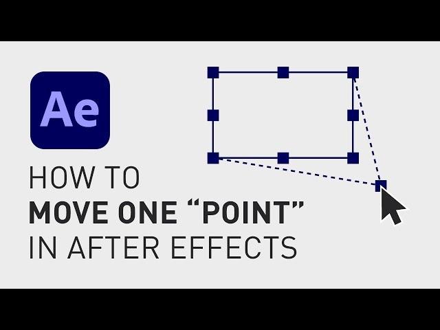How to select an anchor point After Effects
