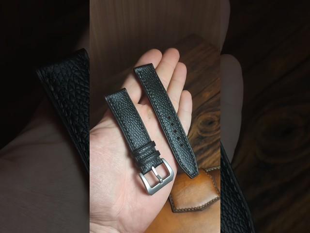 Ремешок для часов 24 мм. Натуральная кожа, ручная работа. Handmade leather watch strap 24mm.