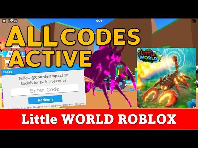 ALL CODES Active Little WORLD Roblox 2022