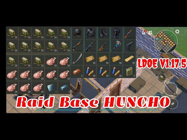 LDOE Raid Base HUNCHO | Suicide Trick | Chopper Trick | Last Day on Earth v1.17.5