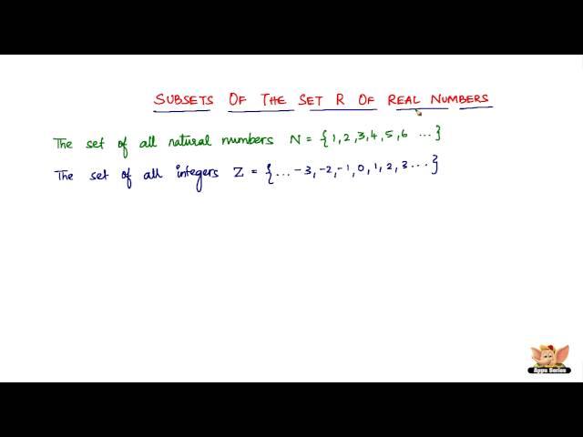 What are the subsets of Real Numbers?