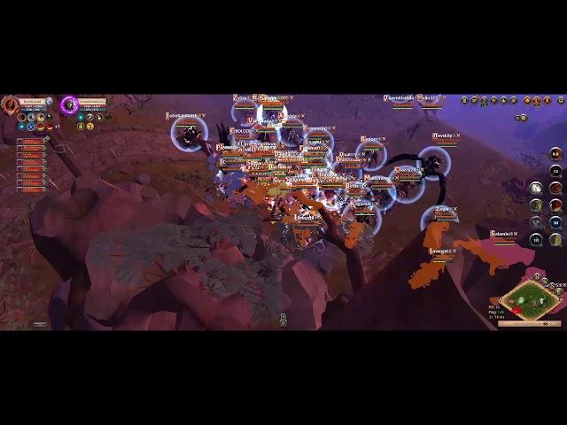 Huge zerg vs 1 fidget spinner / Albion Online