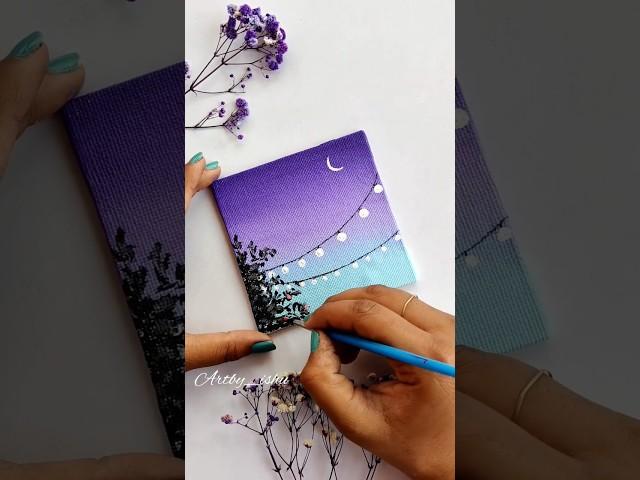 creative canvas painting ideas #art #love #tutorial #aesthetic #shortsyoutube #satisfying