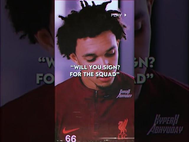 Trent reveals the players he would sign for Liverpool..