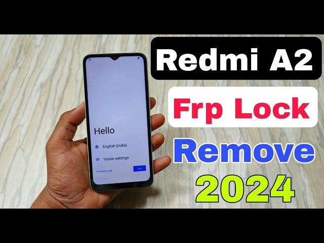 redmi a2 frp lock remove without pc 2024 | how to bypass frp redmi a2 | redmi a2 frp bypass