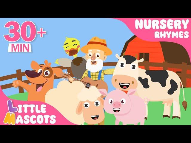 Old MacDonald  + more Farm Songs | Nursery Rhymes | Little Mascots Daily