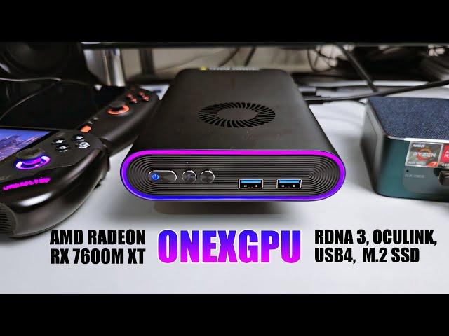 Impressive eGPU With OCULINK, USB4, NVMe SSD - ONEXGPU!