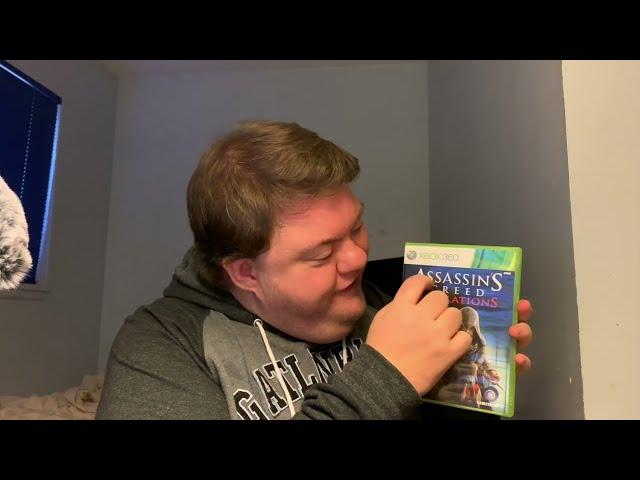 ASMR LOOK THROUGH UNCLE’S XBOX 360 GAMES | TAPPING DISC RATTLING