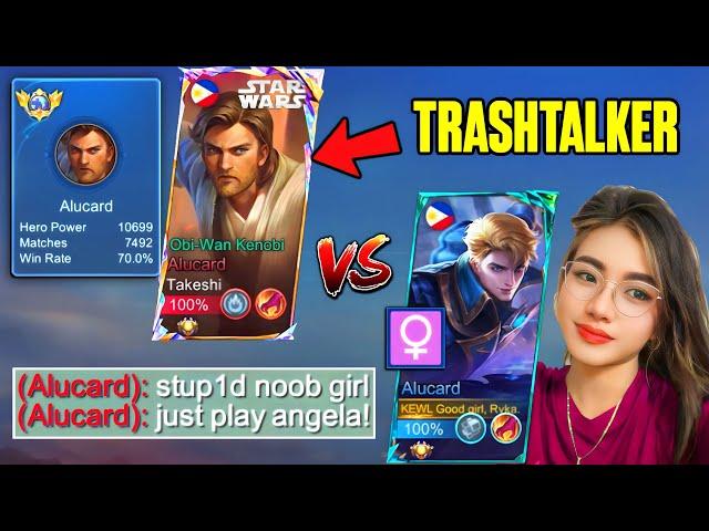 I PRETEND TO BE A NUB GIRL IN 1v1 (then humble this trashtalker with my 800 star!) - Mobile Legends