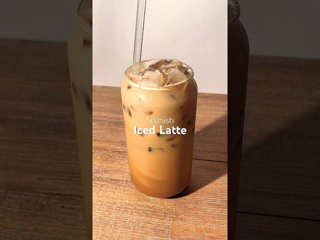 Spanish Iced Latte ️ #icedlatte #coffee #icedcoffee