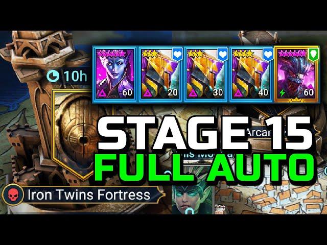 Iron Twins Fortress Stage 15 Helicath Team | Full Auto and All Affinities (Test Server)