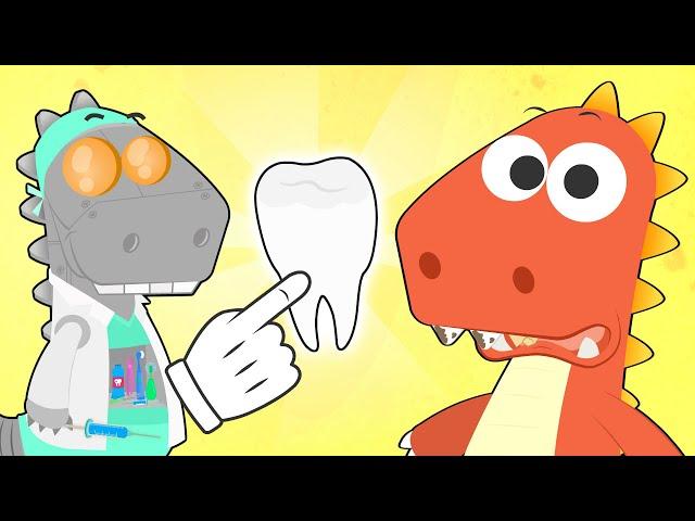 Aprende con Eddie  El dinosaurio travieso visita al dentista