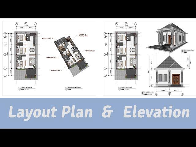 Updated to Lesson#06 Easy Way to do Floor Plan & Elevation in Layout SketchUp