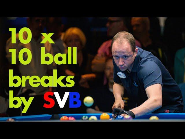 10x Amazing 10 Ball breaks by Shane Van Boening