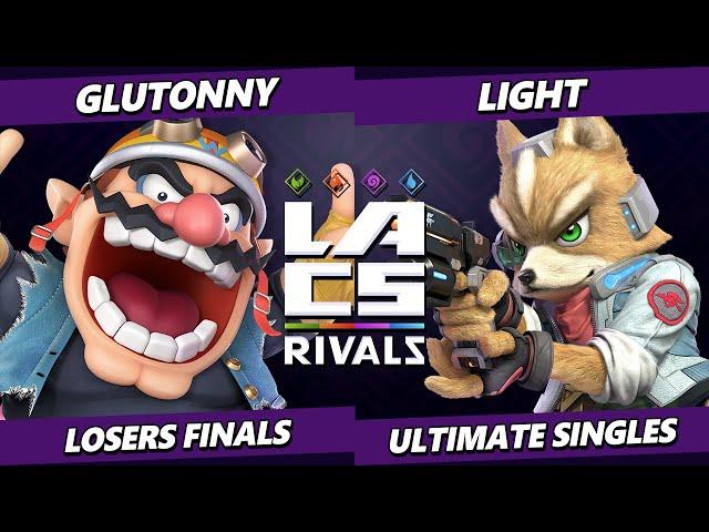 LACS Rivals LOSERS FINALS - Glutonny (Wario) Vs. Light (Fox) Smash Ultimate - SSBU