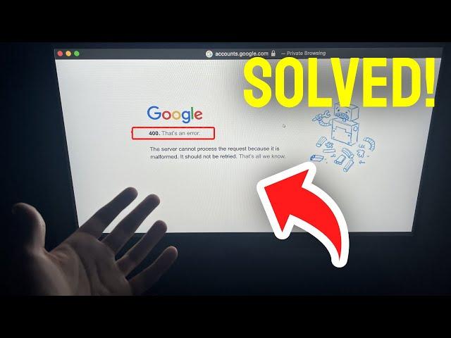 How to FIX Error 400 Bad Request Google Chrome - SUPER EASY!