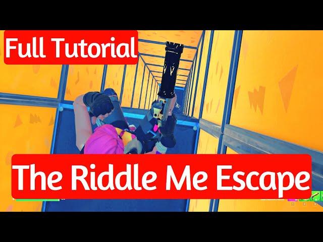 The Riddle Me Escape Room by Rlg&putty Map Code 0764-1752-5321