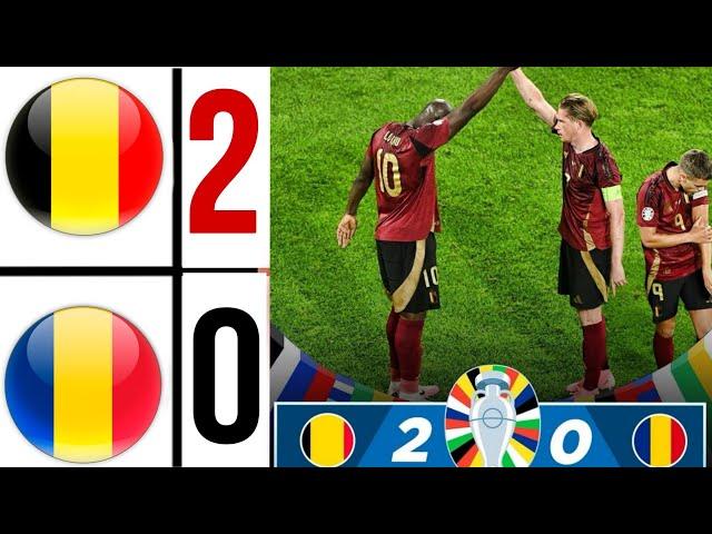 Belgium vs Romania (2-0) HIGHLIGHTS | UEFA EURO 2024 | kevin de bruyne & youri tielemans goal