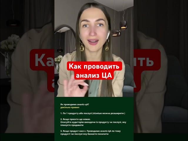 Как проводить анализ ЦА #продажи #бизнес #бьютибизнес #контент