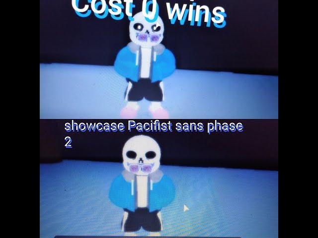 Showcase pacifist sans phase 2 in judgement day