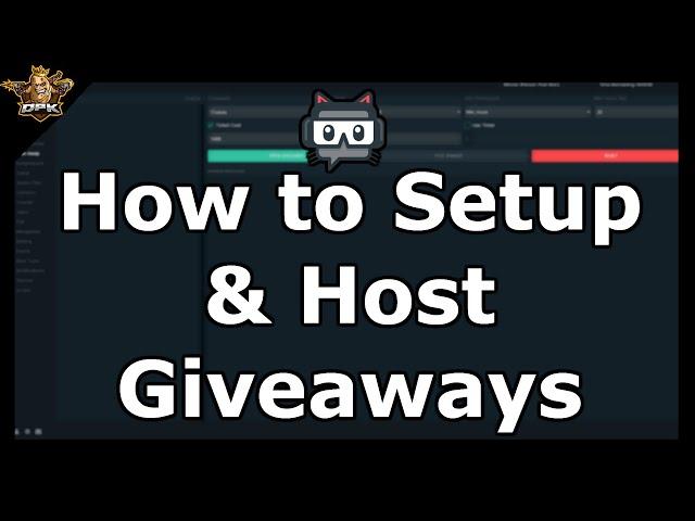 StreamLabs Chatbot | How to Setup & Host GIVEAWAYS | Fast & Easy