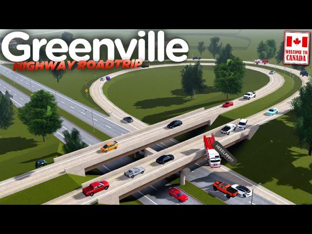 SUPER LONG HIGHWAY Roadtrip Special Roleplay to "CANADA"! - Roblox Greenville