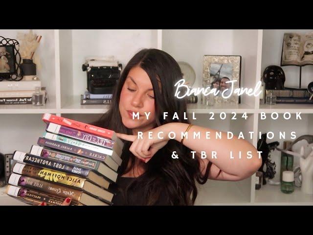 My Fall Book Recommendations for 2024 and What's on My Fall TBR | Bianca Janel