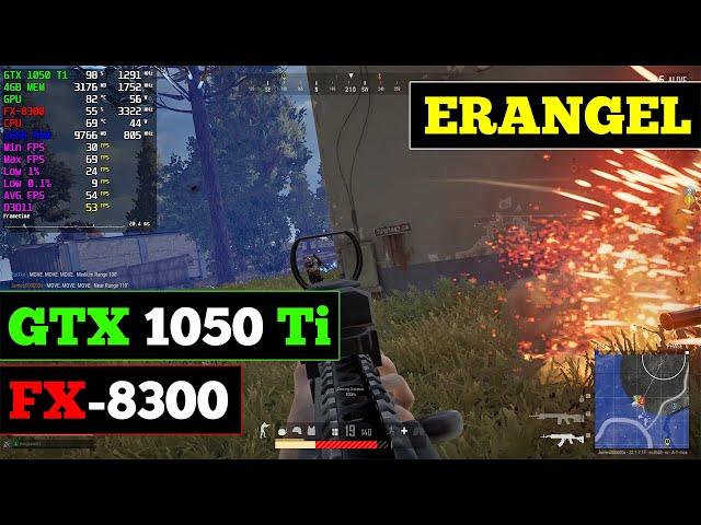 PUBG - GTX 1050 Ti + FX-8300 Test in 2023. (Erangel/Low Settings/1080p)