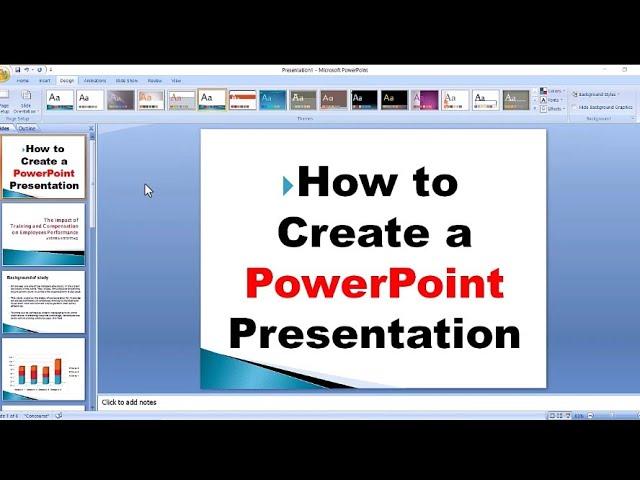 How to Create a Powerpoint Presentation | a Beginner's Guide