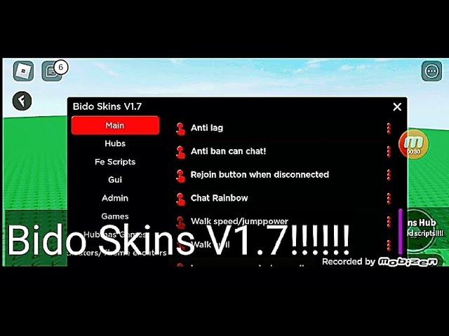 New Script Bido Skins Hub V1.7!! Arceus x/Fluxus/Delta Android 2023