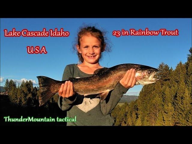 Cascade Lake Idaho 23 Inch Monster Rainbow Trout!!!