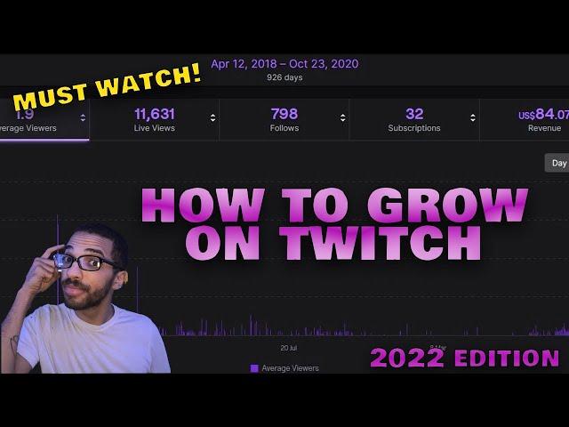 How To Grow On TWITCH and get affiliated. PT 1