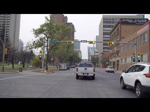 Downtown Calgary to COCHRANE Town - Alberta Canada Drive.