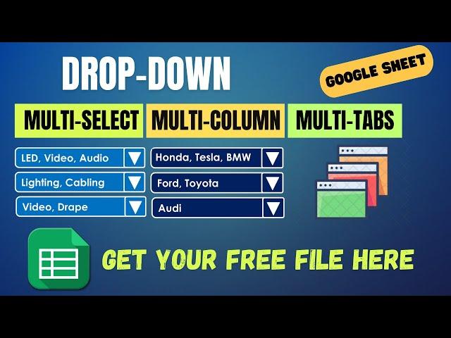 Create Multiple Selection dropdown in Google Sheets