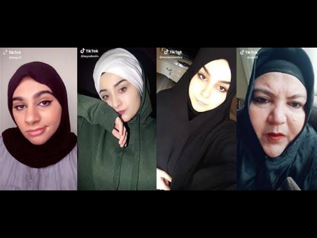 Türbanlı Kızlar Çıldırmış Olmalı Tik Tok Akımları  Delirmeceler ( 1 )