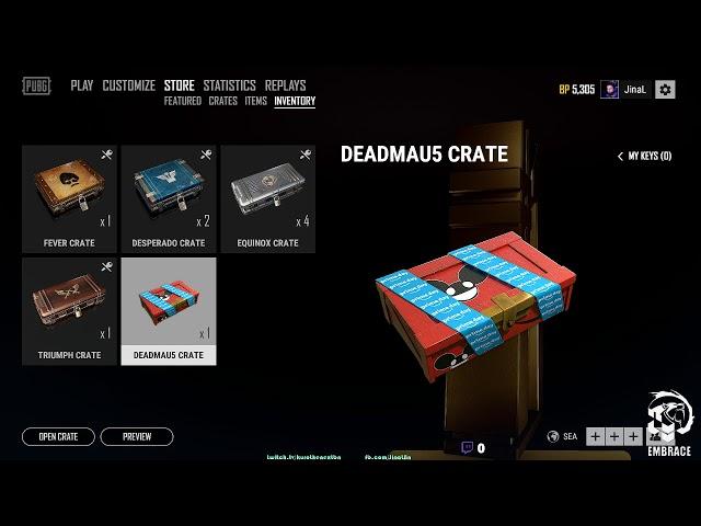 TWITCH PRIME LOOT FREE DEADMAU5 SKINS PUBG