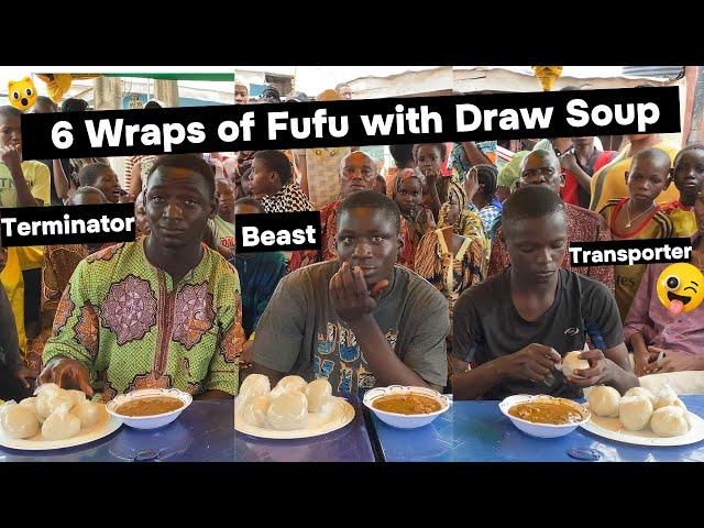 Nigerian Draw Soup and Fufu Competition | Terminator vs. Beast vs. Transporter