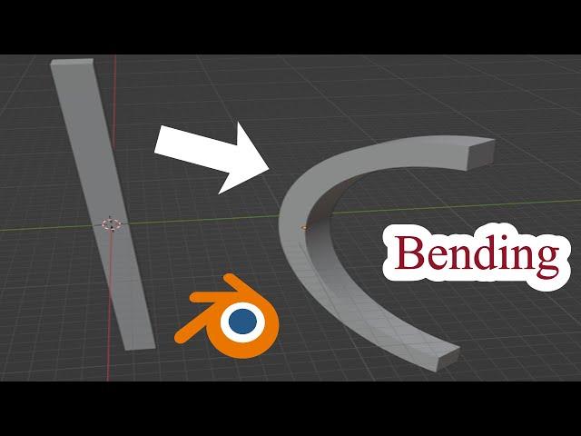 Blender Tutorial : Bend objects in Blender Simple Deform blender tutorial