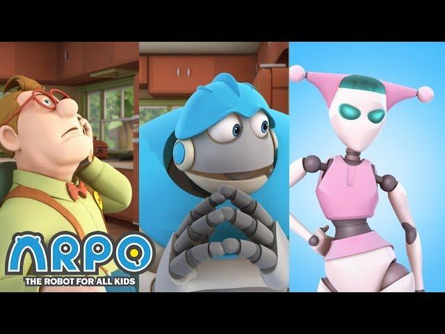 Arpo VS Nannybot - ARPO the Robot | | Cartoons for Kids | Robot Animation