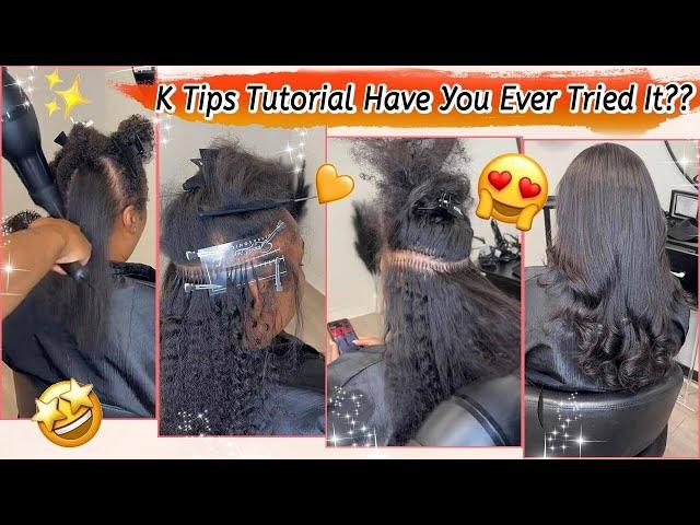 Have You Ever Tried This? K Tips Extension For Natural Hair | Hair Tutorial #Elfinhair