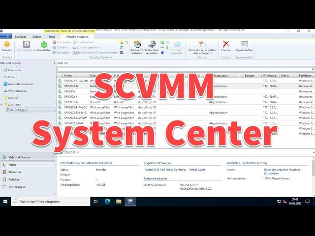 DAS Experiment - Hyper-V & SCVMM 2019