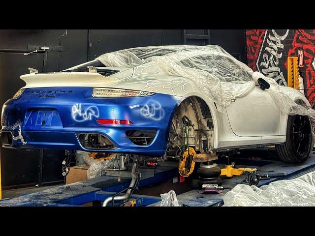 Как нужно восстанавливать разбитый Porsche 911 turbo S?