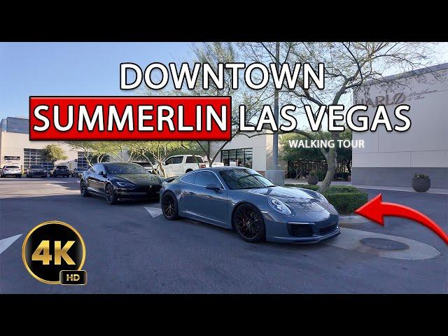 Downtown Summerlin Las Vegas - 4K Walking Tour - August 2024 ️