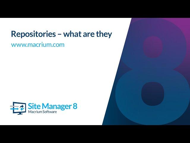 Repositories - What are they