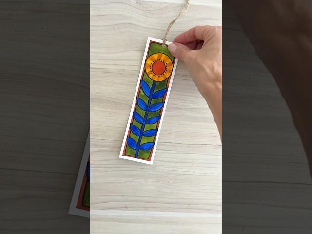 DIY bookmark! Because painting bookmarks is so fast and satisfying ️