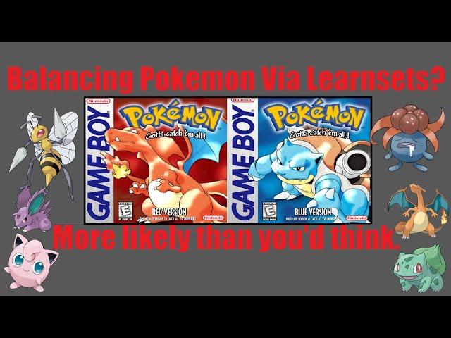 Why Gen 1's AWFUL Learnsets are ACTUALLY FANTASTIC!