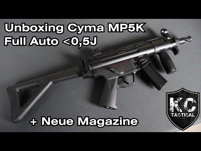 Unboxing: Cyma MP5K max. 0,5J + neue Magazine | KC Tactical